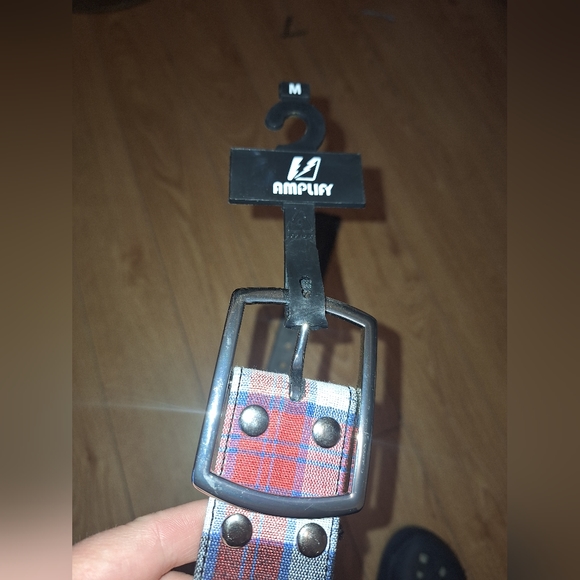 NWT punk rock studded plaid belt - Picture 4 of 5